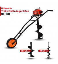 Balwaan Trolly Earth Auger 63CC with Bits (BE-63T)